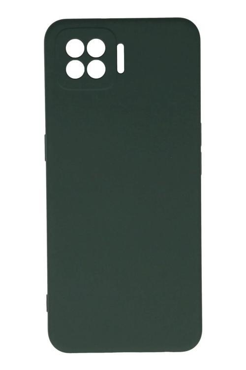 Oppo A73 Kılıf Nano içi Kadife Silikon - Koyu Yeşil