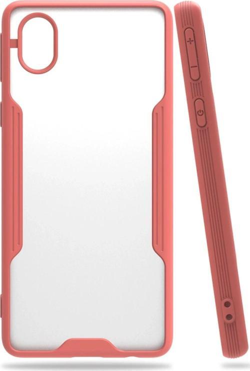 Samsung Galaxy A01 Core Kılıf Platin Silikon - Pembe