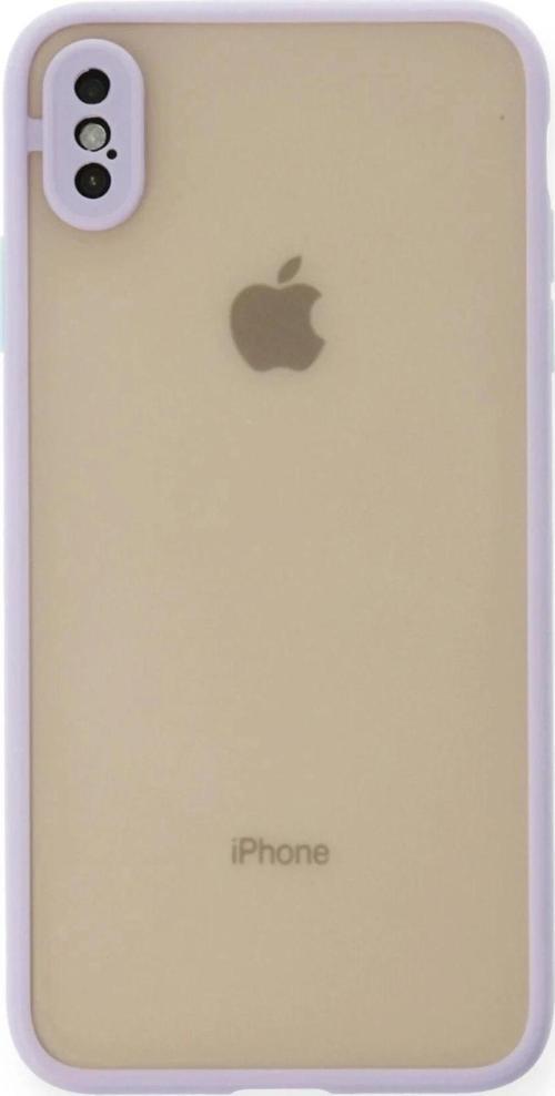 iPhone X Kılıf Montreal Silikon Kapak - Mor