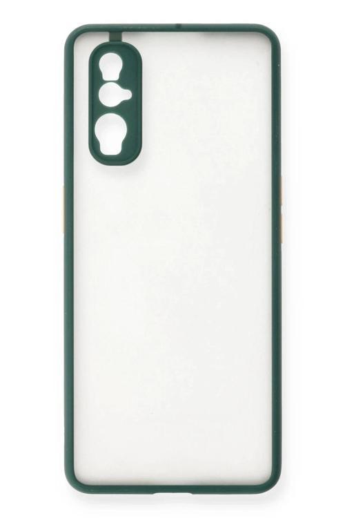 Oppo Find X2 Kılıf Montreal Silikon Kapak - Yeşil