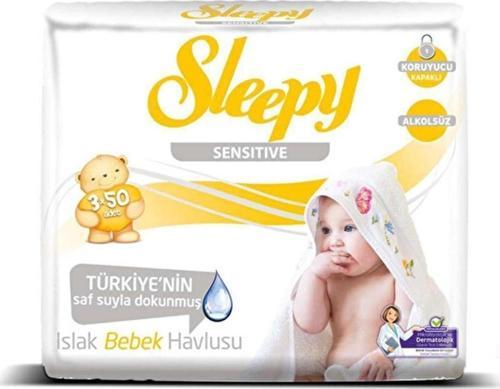 Sensitive Islak Bebek Havlusu 3x50 Adet