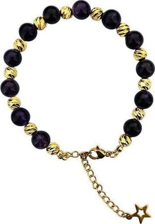 GERÇEK AMETİST TAŞI BİLEKLİK MK.030.001