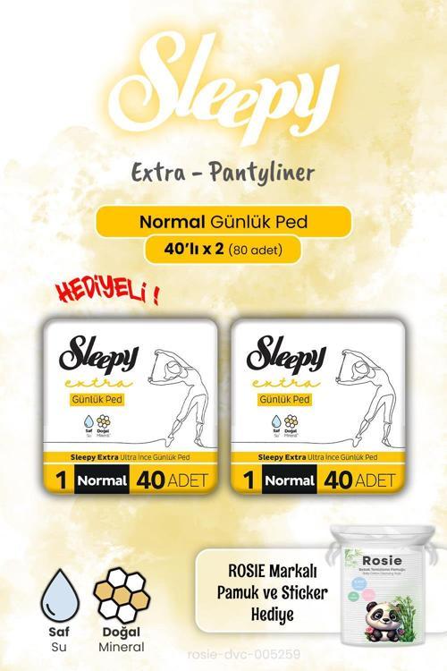 Extra Günlük Ped Normal 40'lı 2 Adet ve Rosie Hediye