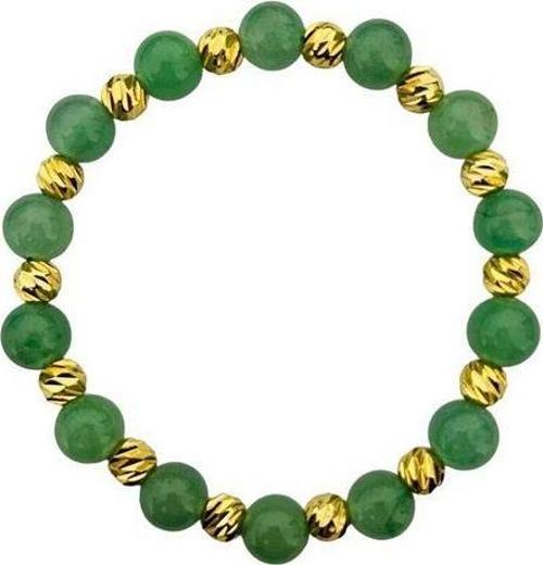 MK TASARIM GERÇEK AVENTURİN TAŞI BİLEKLİK MK.031.006