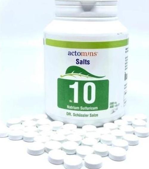 Tuzları No10 NatriumSulfuricumD6-400 Tablet-SKT:07/2029