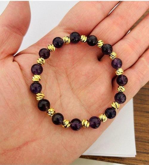 GERÇEK AMETİST TAŞI BİLEKLİK MK.031.008