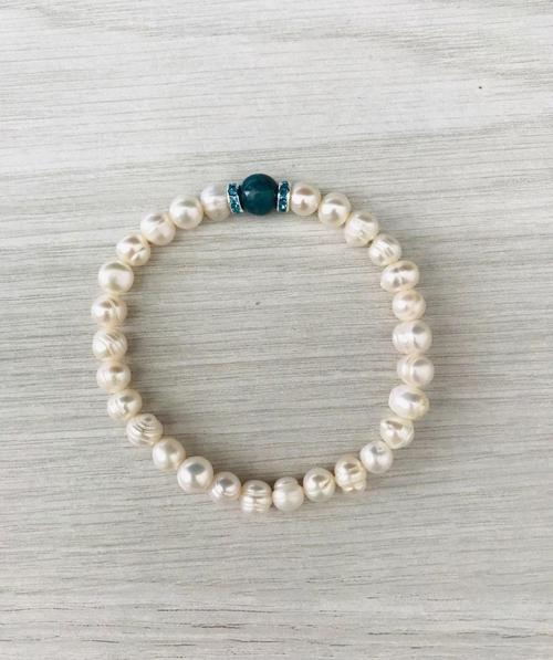 Gerçek İnci, Apatit Taşı Bileklik MK100160
