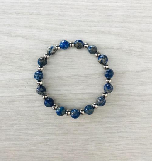 Gerçek Lapis Lazuli Taşı Bileklik MK100155