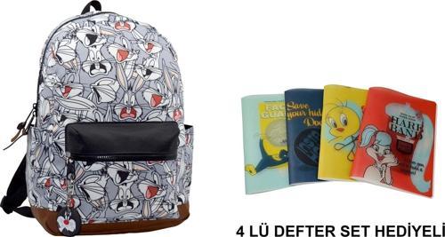 BUGS BUNNY Sırt Çantası( 4 DEFTER SETİ HEDİYE)