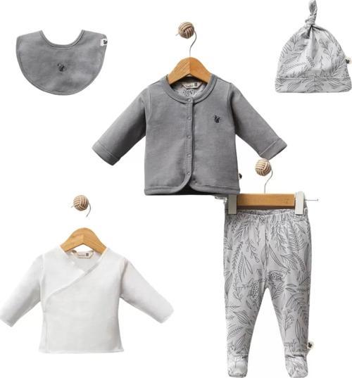 Little Frog 5 Parça Hastane Çıkışı Grey