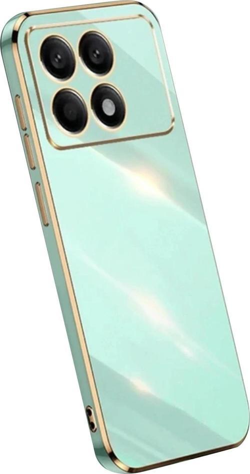 Xiaomi Poco X6 Pro Kılıf Volet Silikon - Açık Yeşil