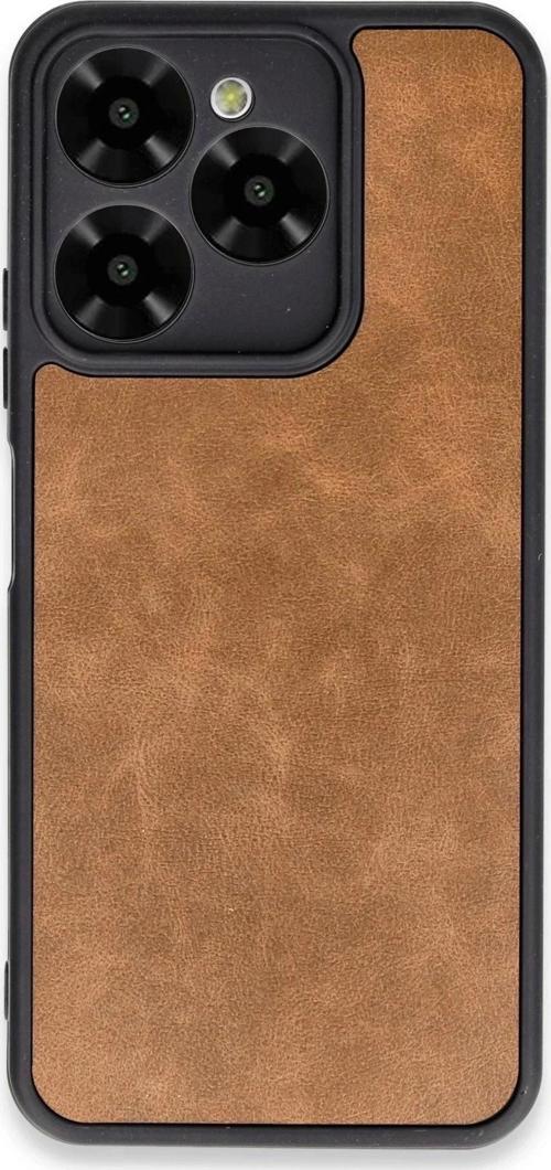 General Mobile Era 30 Kılıf Aras Deri Kapak - Taba