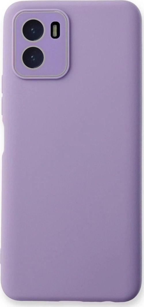Vivo Y15S Kılıf Lansman Glass Kapak - Lila