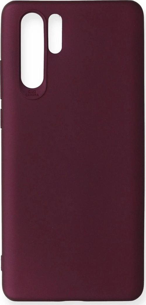 Huawei P30 Pro Kılıf First Silikon - Mürdüm