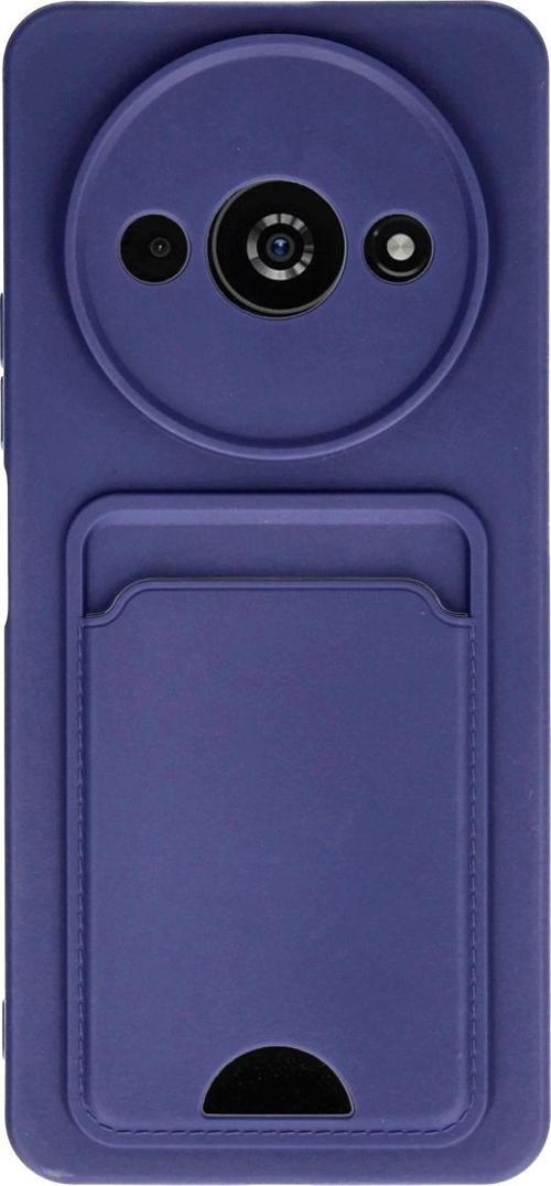 Xiaomi Redmi A3 4G Kılıf Kelvin Kartvizitli Silikon - Lacivert