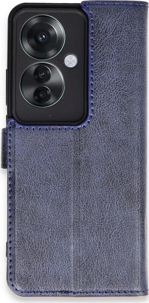 Oppo Reno 11F Kılıf Trend S Plus Kapaklı Kılıf - Lacivert