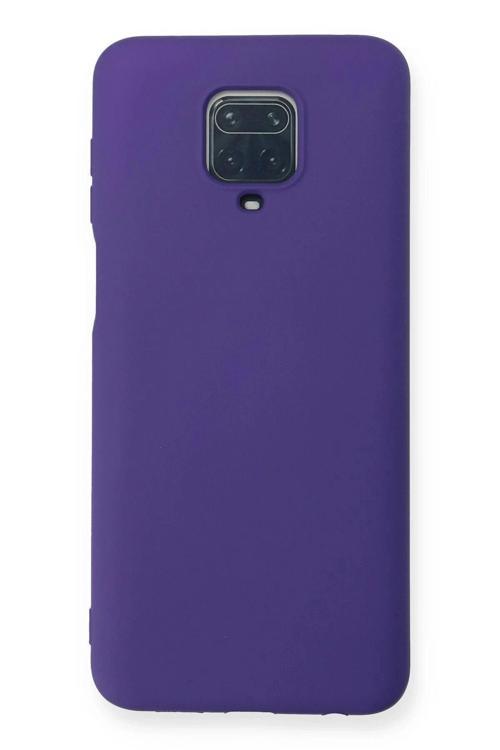 Xiaomi Redmi Note 9 Pro Kılıf Nano içi Kadife Silikon - Mor