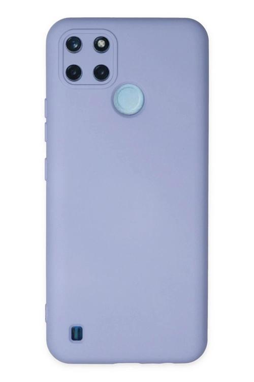 Realme C25Y Kılıf Nano içi Kadife Silikon - Lila