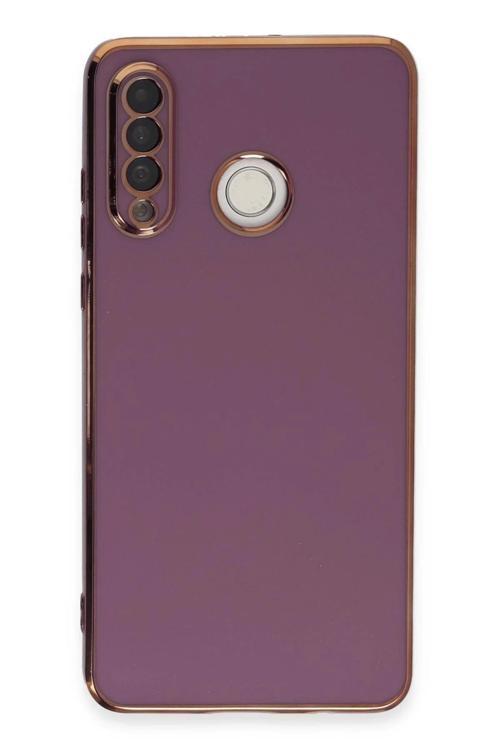 Huawei P30 Lite Kılıf Volet Silikon - Mor