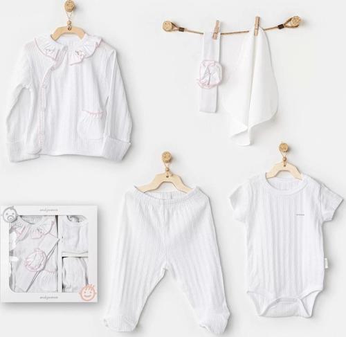 Newborn Have A Nice Day 5'li Hastane Çıkış Seti White