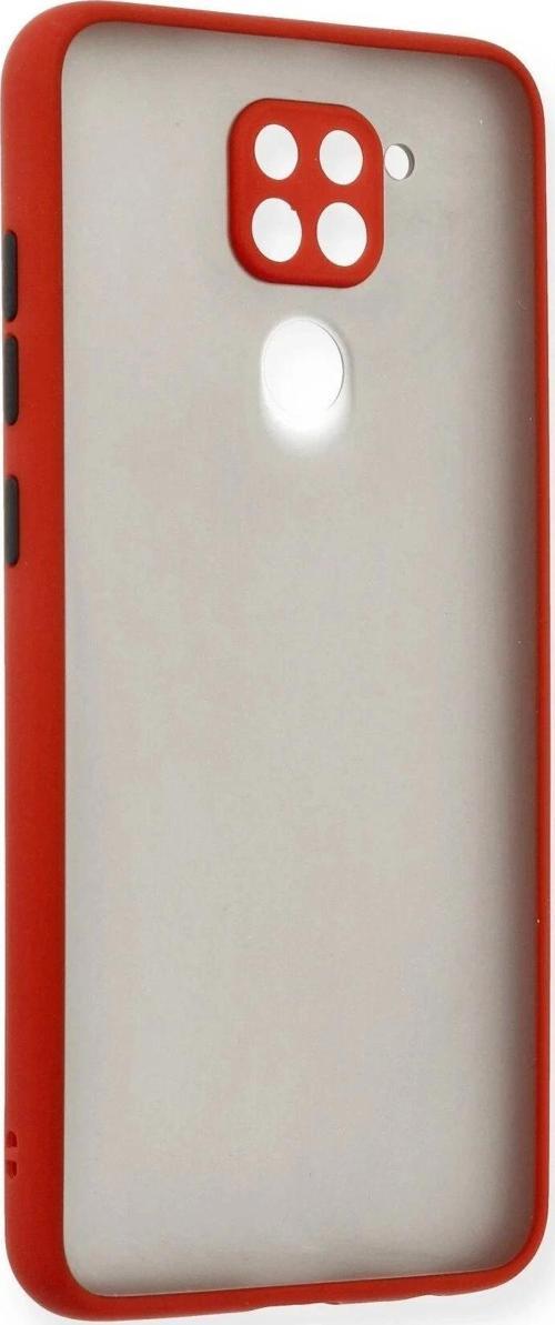 Xiaomi Redmi Note 9 Kılıf Montreal Silikon Kapak - Kırmızı