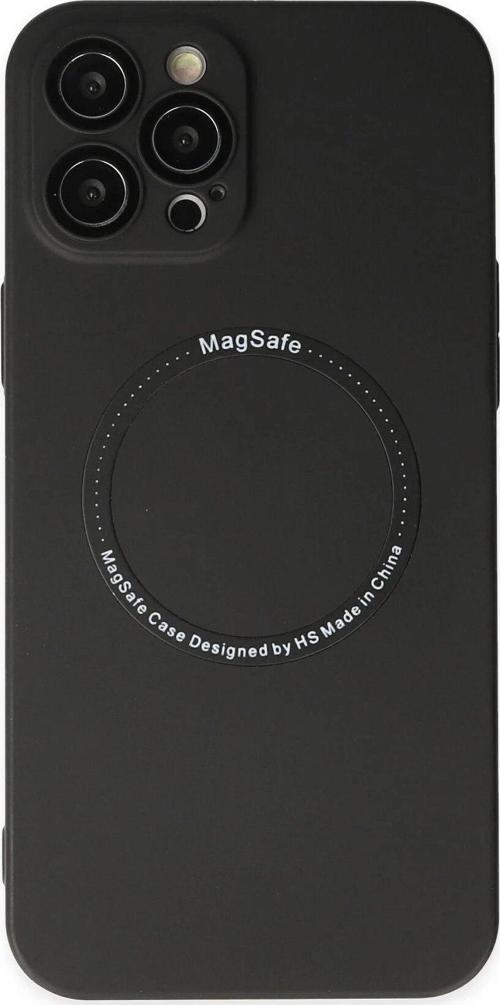 iPhone 12 Pro Max Kılıf Jack Magneticsafe Lens Silikon - Siyah