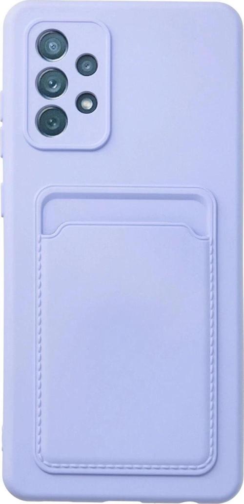 Samsung Galaxy A33 5G Kılıf Kelvin Kartvizitli Silikon - Lila