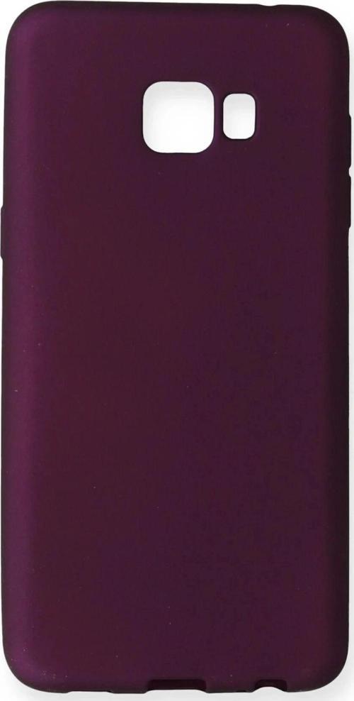 Samsung Galaxy C7 Pro Kılıf First Silikon - Mürdüm