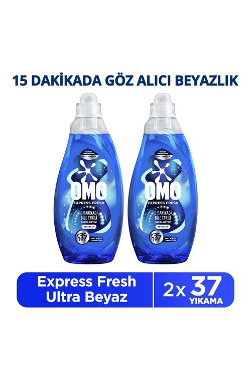 Express Fresh Ultra Beyaz Sıvı Çamaşır Deterjanı 1480 ml X2