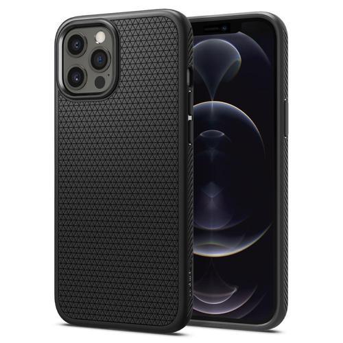 iPhone 12 / iPhone 12 Pro ile Uyumlu Kılıf Liquid Air Matte Black