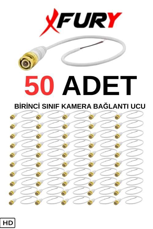 50 Adet A Kalite Kablolu Hazır BNC Kablolu Konnektör