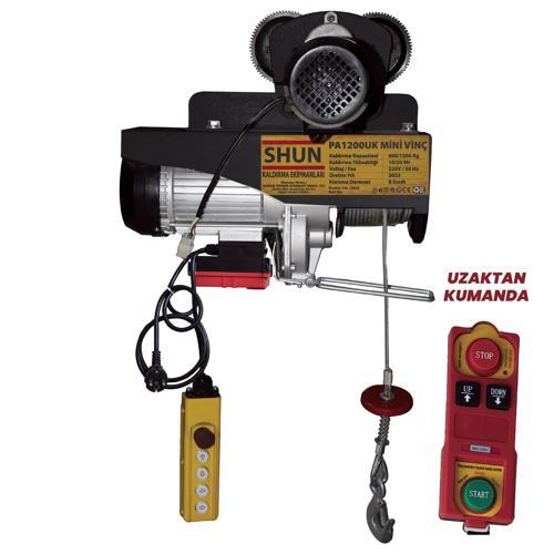 600/1200 Şaryolu 4 Hareketli Uzaktan Kumandalı Elektrikli Vinç