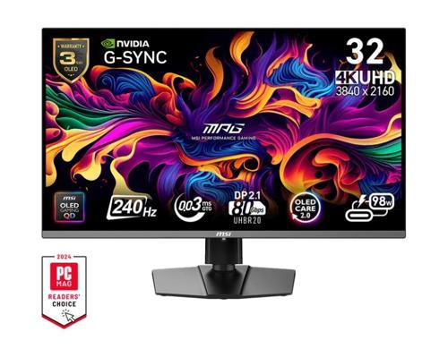 MPG 322URX QD-OLED 31.5" 0.03ms 240Hz UHD QD-OLED G-Sync Curved Gaming (Oyuncu) Monitör