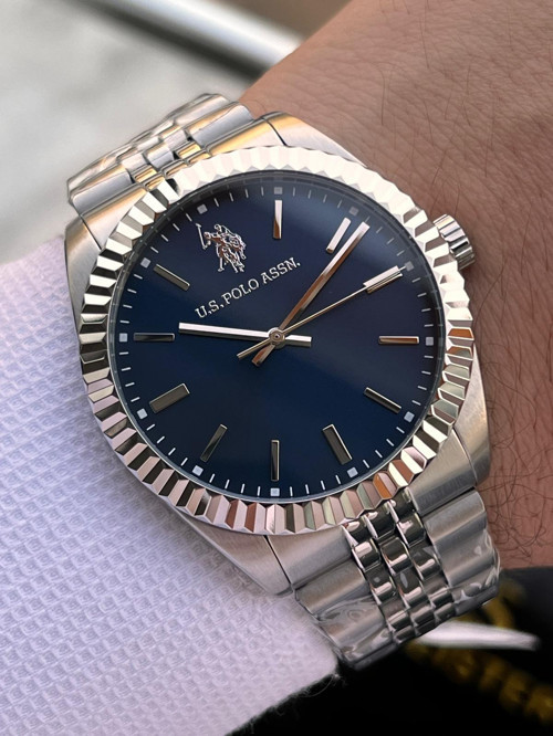 U.S.Polo Assn Çelik Kasa Ve Kordon 2 Yıl Garantili 5 Atm Suya Dayanıklı Erkek Kol Saati E.USP1111-02