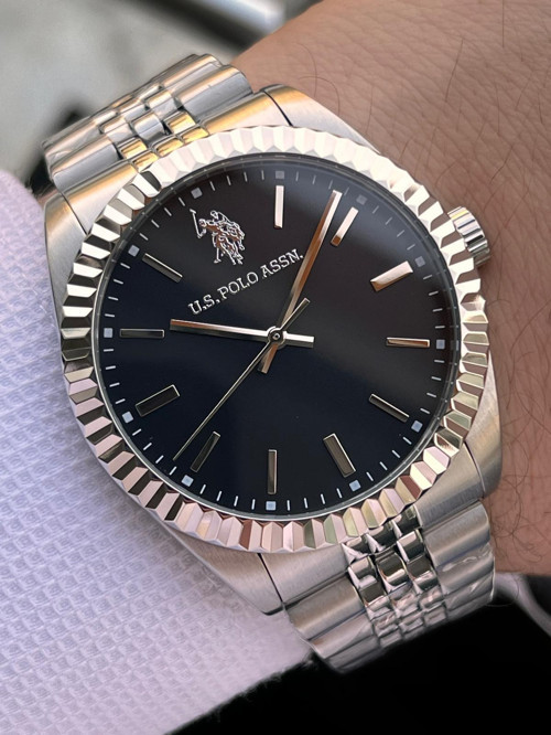 U.S.Polo Assn Çelik Kasa Ve Kordon 2 Yıl Garantili 5 Atm Suya Dayanıklı Erkek Kol Saati E.USP1111-05