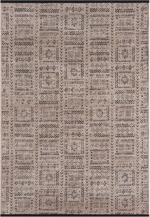 Gaia Bej Halı Yıkanabilir Kaymaz Taban Şönil Kilim Dokuma Pamuk Taban Kilim 10352