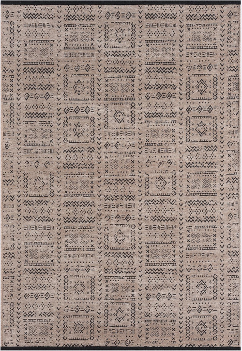 Gaia Bej Halı Yıkanabilir Kaymaz Taban Şönil Kilim Dokuma Pamuk Taban Kilim 10352