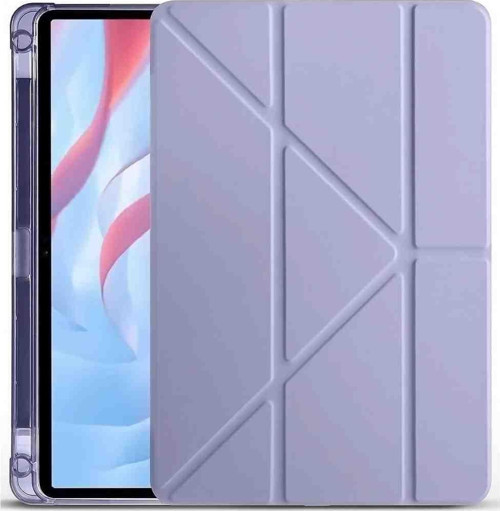 Honor Pad X9A Uyumlu 11.5" Fuchsia Trifolding Kalem Bölmeli Standlı Tablet Kılıfı