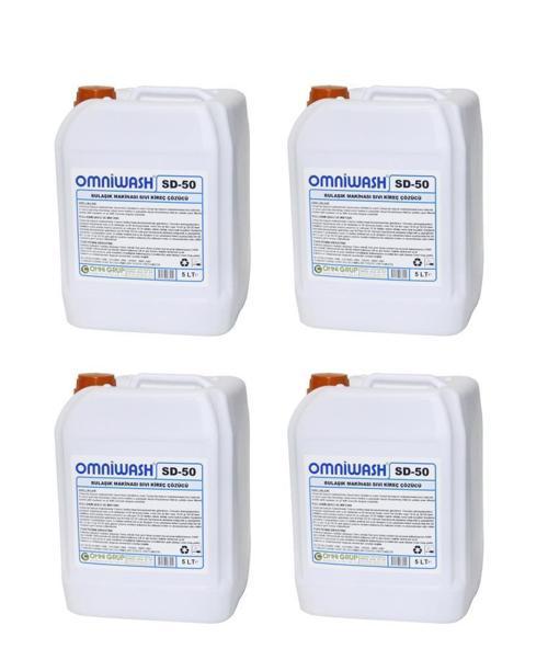 SD-50 Bulaşık Makinesi Sıvı Kireç Çözücü 5000 ml 4 Adet