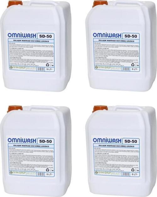 SD-50 Bulaşık Makinesi Sıvı Kireç Çözücü 5000 ml 4 Adet