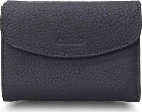 Mat Siyah Bozuk Paralıklı Kadın Cüzdan Hakiki Deri P252