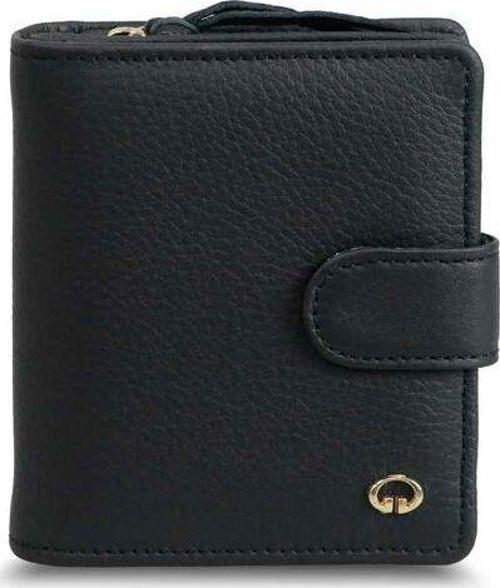 Siyah Çok Bölmeli Şık Hakiki Deri Kadın Cüzdanı P2266