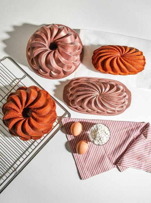 Sway Rose Gold 2'li Döküm Kek Kalıbı 28,5-24,5 Cm