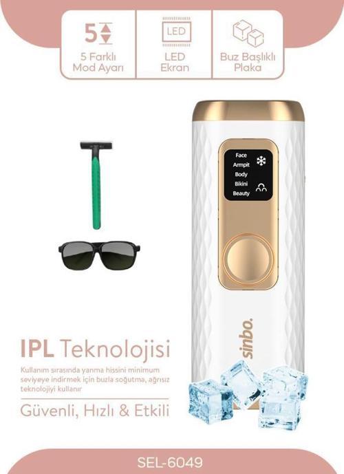 Sel-6049 IPL Epilasyon Cihazı Hassas Ciltler İçin Özel Gri