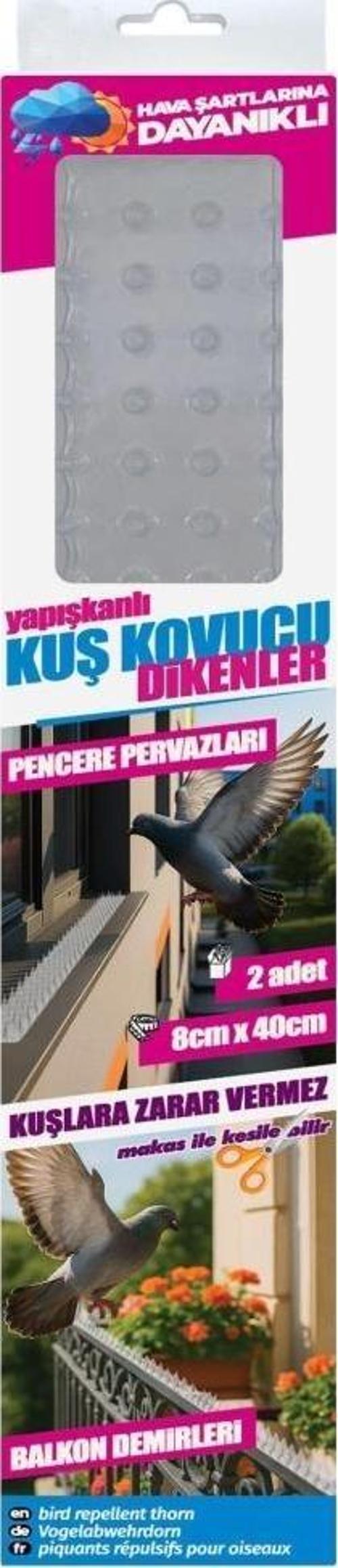 Kuş Kovucu Kuş Kondurmaz Dikenler 8cmx40cm 2 Adet