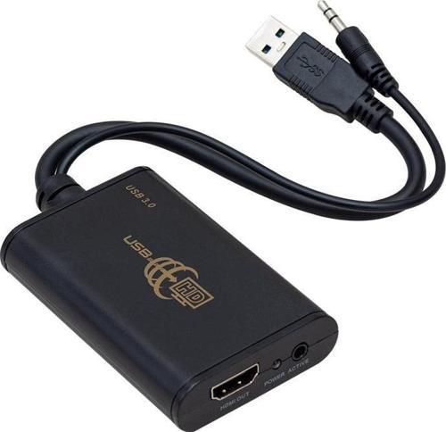 Ayt Powermaster Usb 3.0 To Hdmı Çevirici Adaptör Usb Çıkışını Hdmı Çıkışına Dönüştürücü Aparat