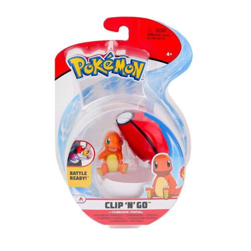 Lisanslı Pokémon Clip N Go Charmander Figür ve Poké Topu Seti
