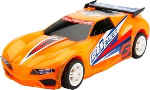 Topmaz Racing Sesli ve Işıklı Glo Racer Çek Bırak TURUNCU Araba 18 cm