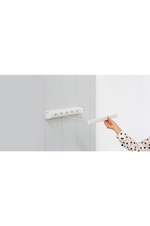 Beyaz Çekmeli Çamaşır Askısı-22 Metre
