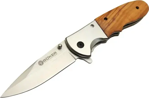 DA27 Kamp Çakı 20,5 cm - Manuel, Kemerlikli, Ahşap Sap